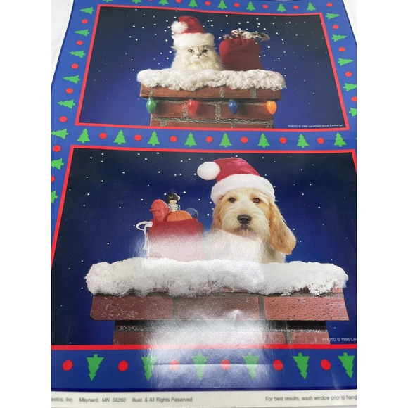 Vintage Classic Clings Window Clings Cat & Dog Pet Photography 1997 New - Picture 4 of 9